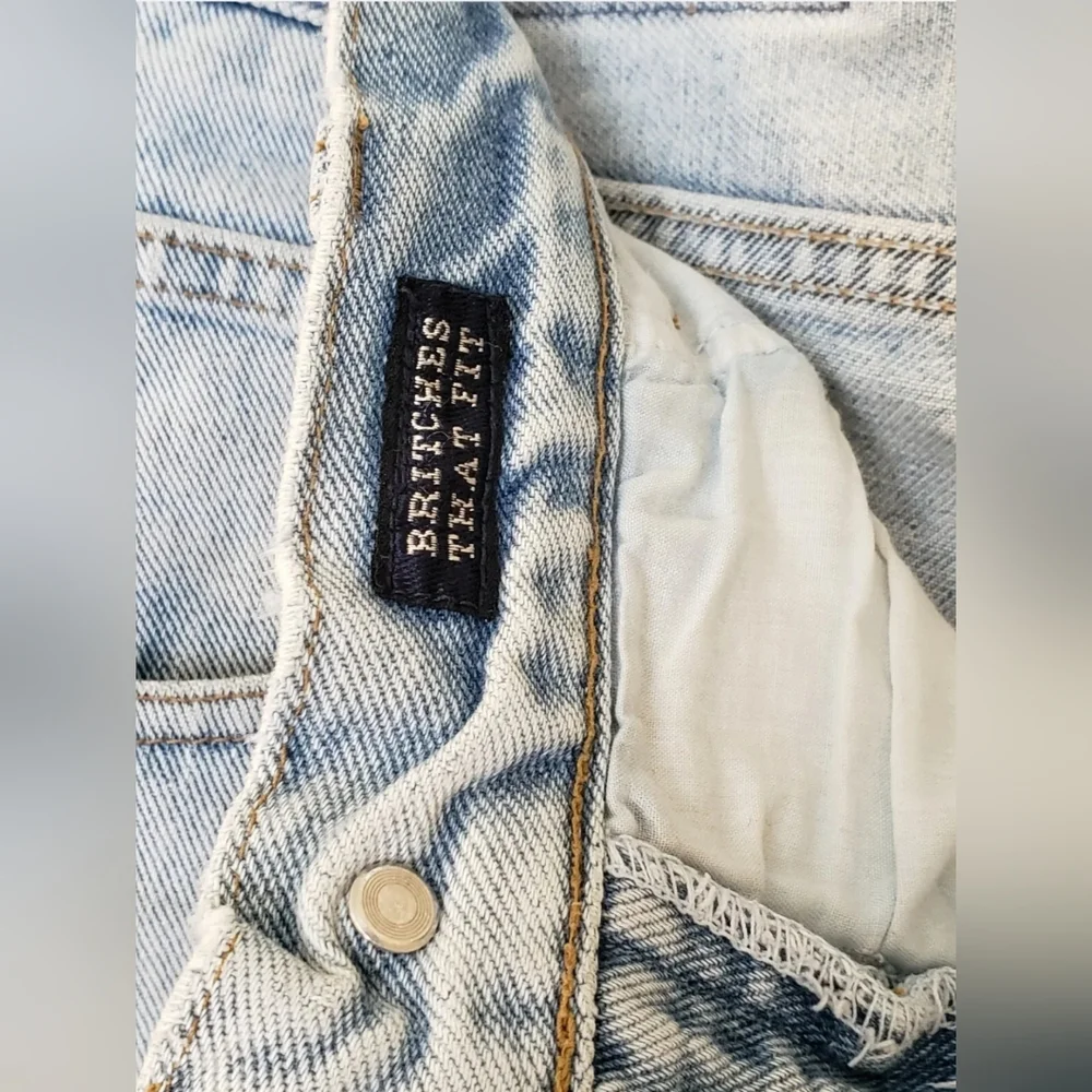 💪VINTAGE BRITCHES GREAT OUTDOORS BLUE JEANS MEN'S SIZE 31 x 31 FADED DISTRESSED - Picture 9 of 12